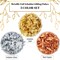 Metallic Foil Schabin Gilding Flakes (3 Pack), Imitation Copper, Silver & Gold 10 Gram Bottles - Metal Leaf Foil Flakes for Resin, Nails, Crafts, Painting, Jewelry, Slime